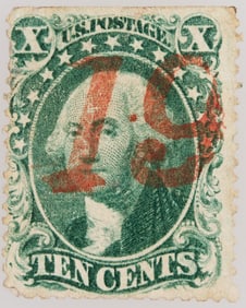 Scott #32, Green Washington 10c [199719]
