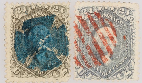 Scott #70b, Washington 24c, Pair [199729]