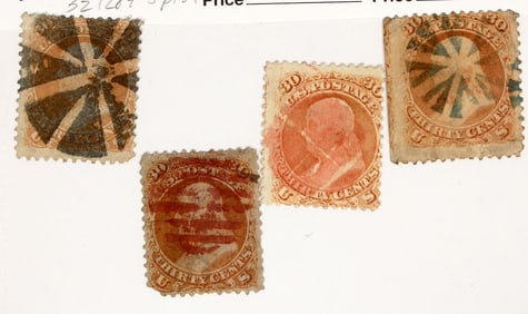 Scott #71, Franklin 30c, Suite of 4 [199728]