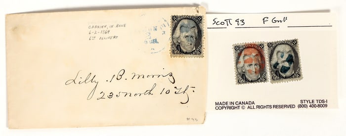 Scott #93, Jackson 2c - (3) [182166]