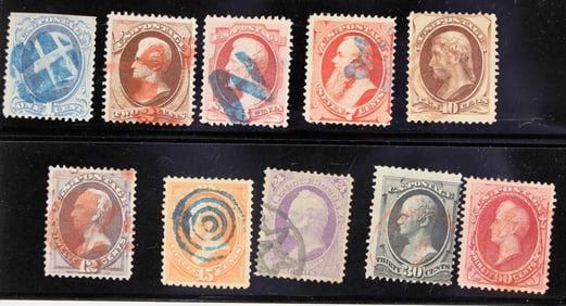 1870-1871 Series - Scott #145-155 (Group of 10) [182165]