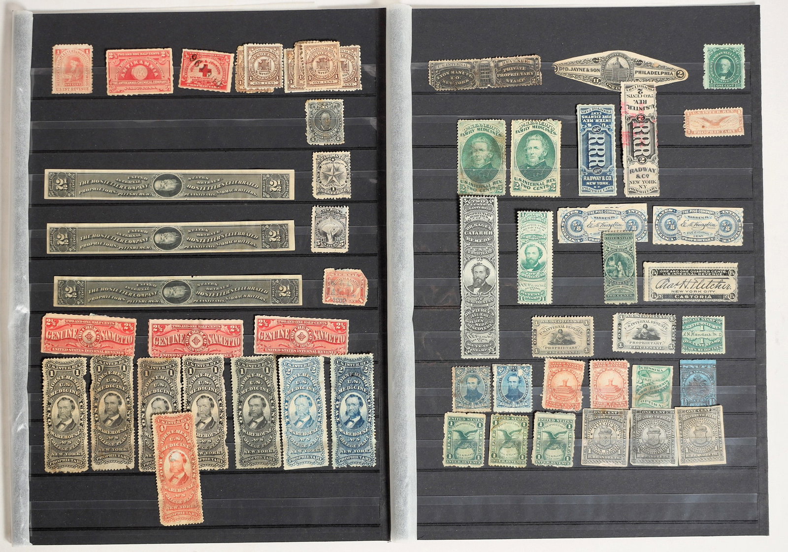 Private Die Proprietary Revenue Stamps - (~55) [199886] (1 of 1)