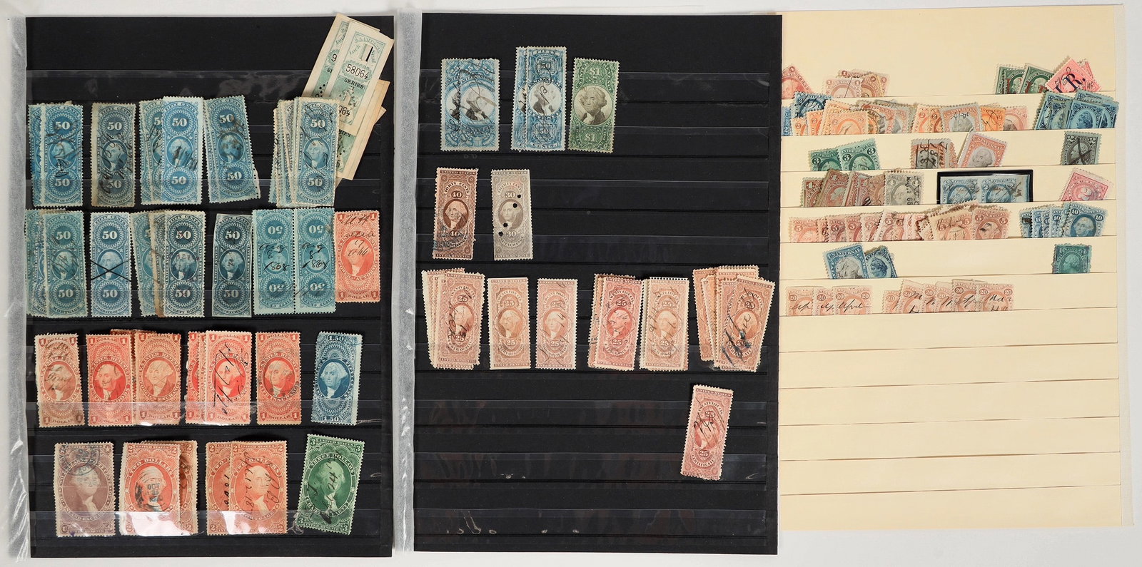 US Revenue Stamp Collection - (~150) [199896] (1 of 3)