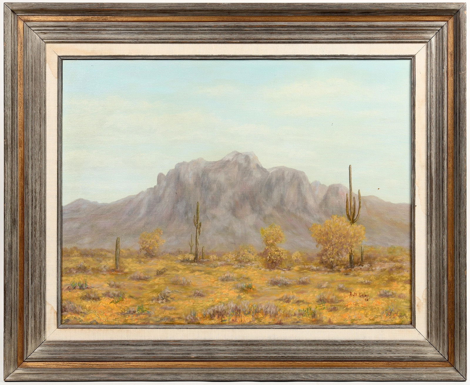 Superstition Mountain Framed Painting, Ruth Kaler [197352]