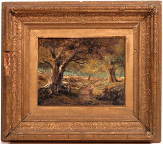 Landscape Oil Painting signed by JEB '76 [168243]