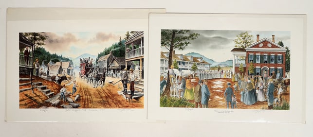 Georgia Gold Rush Commemorative Prints (2) [199908]