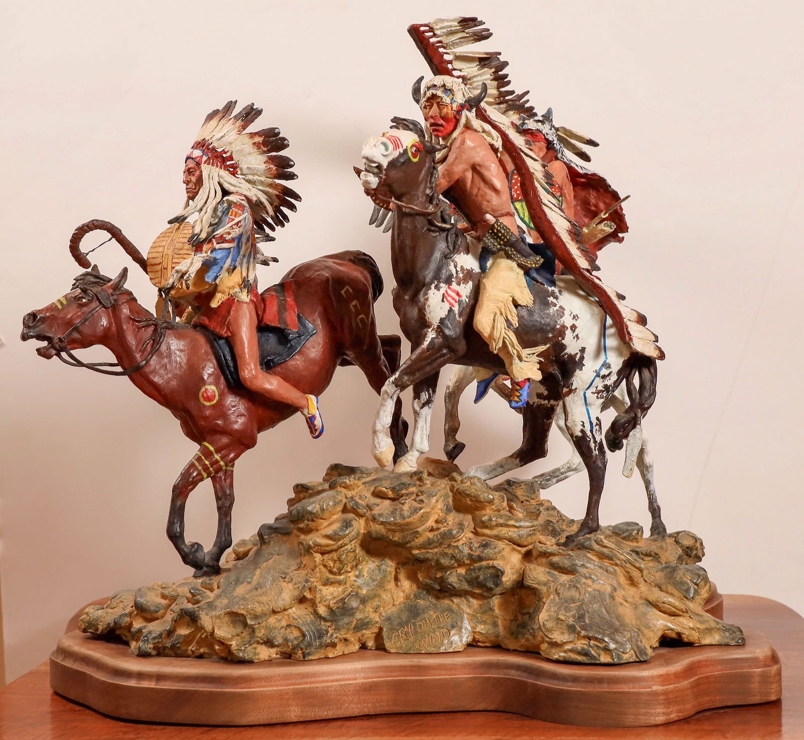 Lemon, David Polychromed Bronze: Cry on the Wind [184086] (1 of 8)