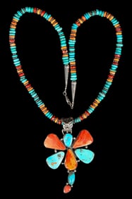 Navajo Dragon Fly Necklace [200079]