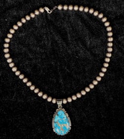 Golden Hills Turquoise Necklace [200062]