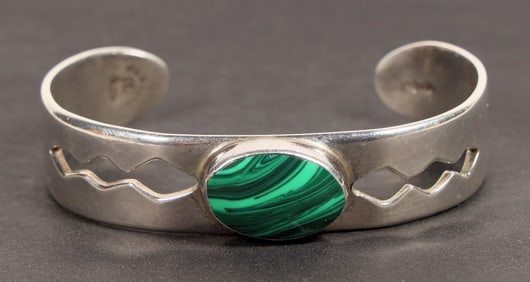 Malacite and Silver Bracelet [199362]
