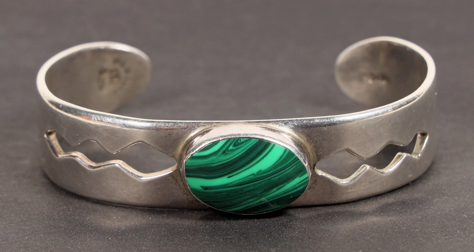 Malacite and Silver Bracelet [199362] (1 of 2)