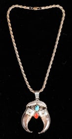 Navajo Bear Claw Necklace [177313]