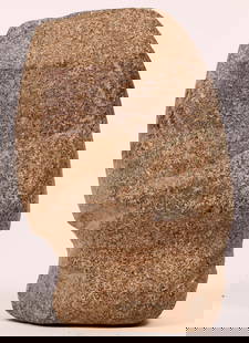 Native Scraping Stone [185369]: American Indian hide scraping stone. It was used to remove hair off of animal pelts. This one measures about 2"x 4" and is in excellent condition. Please see photos for more details.^Date: Country (if