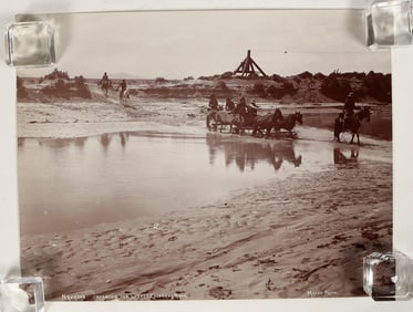 Navajos Crossing the Little Colorado River Photograph, Maude, 1890s [197566]