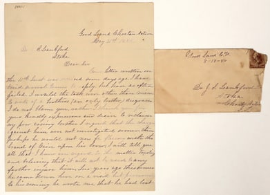 Good Land, Choctaw Nation Letter & Cover, 1886 [197608]