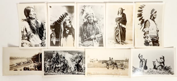 Sioux & Black Hills Native American Real Photo Postcards [199776]