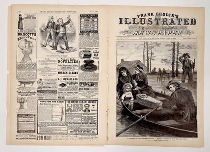 Frank Leslie's Illustrated Newspaper, Jesse James Killed [193861]: April 15, 1881 with a full page woodcut engraving captioned, "Missouri-the house at St. Joseph, in which the notorious desperado, Jesse James, was killed April 3". This issue also contains a headline,