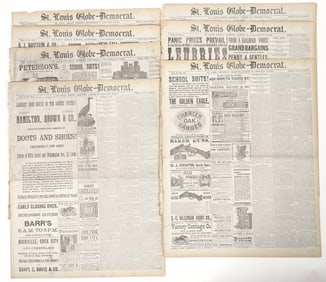 Frank James Trial Newspaper Group, 1883 [193673]