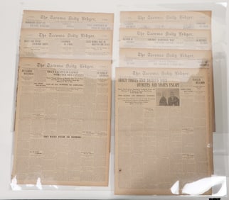 Takoma Daily Ledger Issues Re: 1902 Butch Cassidy-Sundance Kid Gang Member Escape [193866]