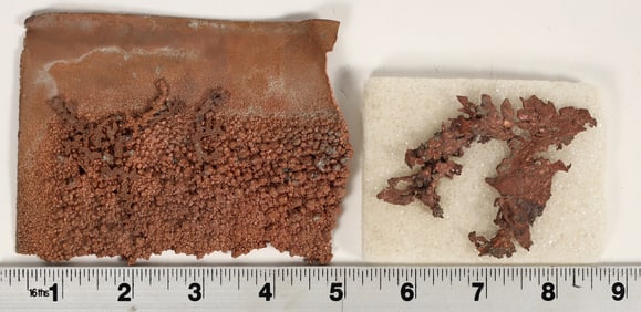 Native Copper & Copper Slag from Blue Bird Mine, Ranchers Exploration [199396]