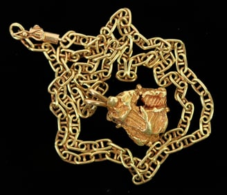 Gold Nugget Necklace [198628]
