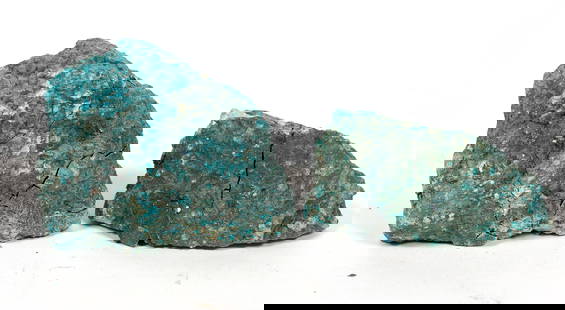 Turquoise Display Specimens  No. 8 Mine, Nevada - Blue (2) [191950]: Lot of 2 Large, Hand-selected, Natural Turquoise Display Specimens from the No. 8 Turquoise Mine, located in the Lynn Mining District in northern Eureka County in Nevada. The #8 Mine produced what is
