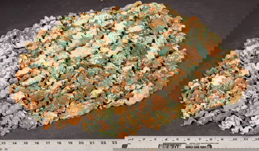 Turquoise Nuggets, No. 8 Mine of Nevada [200632]: Rough turquoise - small-medium oxidized nuggets, light green color with some spiderweb. Untreated. Approximate weight 22 pounds. Pieces in the lot range from around .5" to 3" in length. Lovely color o