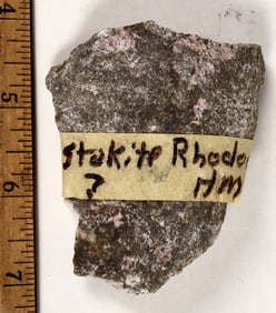 "Homestakite" & Rhodochrosite Specimen from the Homestake Mine, Possible Unknown Mineral [199464]