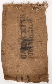Union Mine Ore Bag, Owenyo CA, c. 1870s [193226]