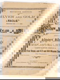 John Taylor & Co. Catalog and Assay Tables for Silver c. 1894 [194254]