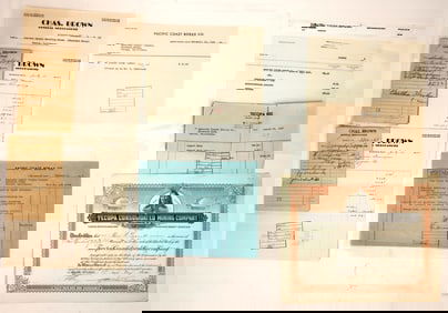 Anaconda Mine Tecopa and Shoshone Receipts [193550]