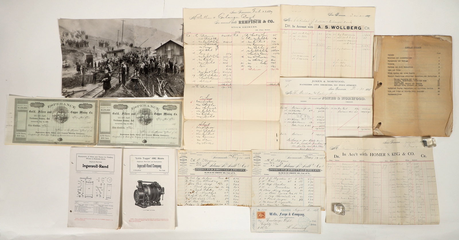 Western Mining Ephemera Group (Mostly California) [197630] (1 of 4)