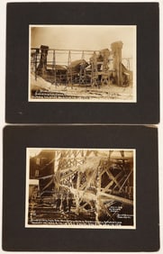 Baxter Springs, Kansas Lead-Zinc Mining Winter Photograph Pair [199741]