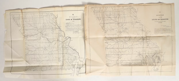 Missouri GLO Maps, 1830's-50's. Mines. [190741]