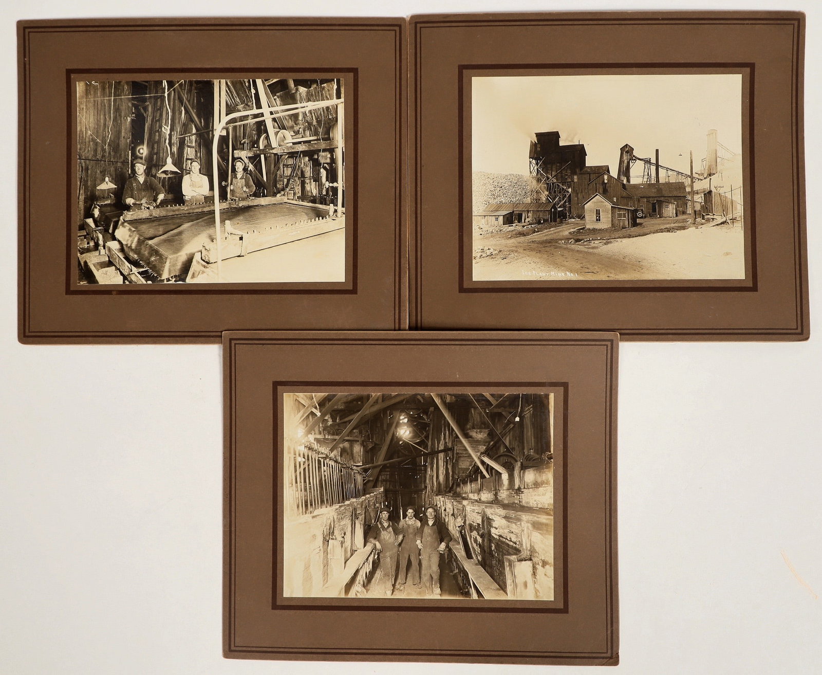 Ice Plant Mining Company Photograph Trio, Lead-Zinc Missouri Mine [199825] (1 of 1)