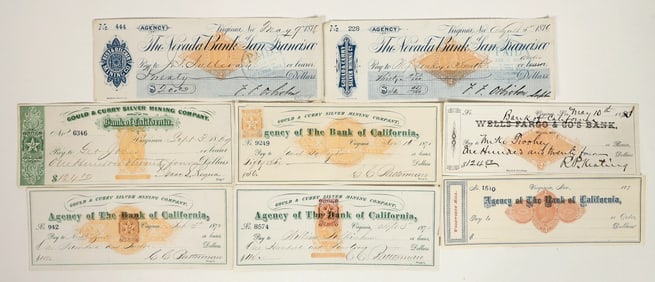 Virgina City, Nevada Imprinted Revenue Check Collection [199048]