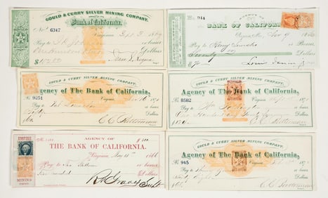 Comstock Imprinted and Adhesive Revenue Check Collection [199155]