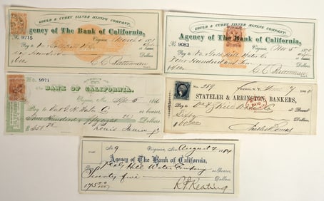 Virginia City, Nevada Mining Checks Issued to Water Company [198892]