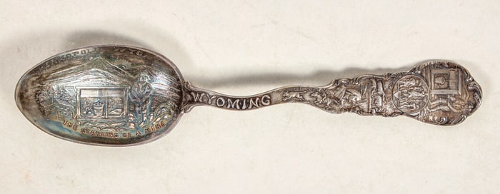 Wyoming Mining Souvenir Silver Spoon [199088]