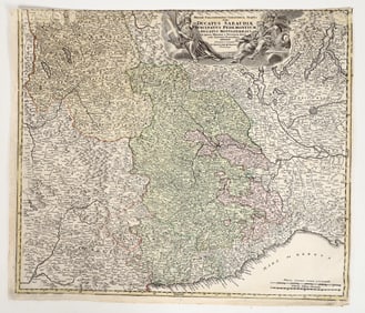 Vintage Map Of Principality of Piedmont Showing Mines [199199]