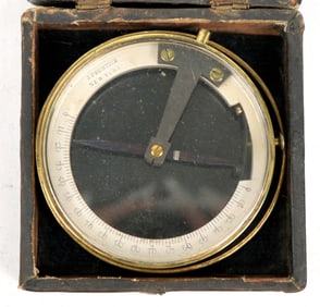 J. Prentice Miner's Dip Compass with Case  [200040]