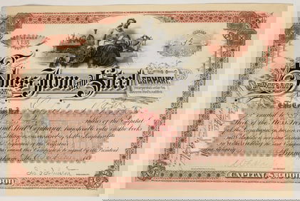Sloss Iron & Steel Company Stock Certificate [200469]
