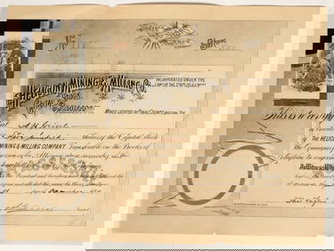 Helicon Mining & Milling Company Stock Certificate [200468]