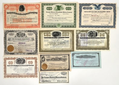 Tonopah Mining Stock Collection [199325]