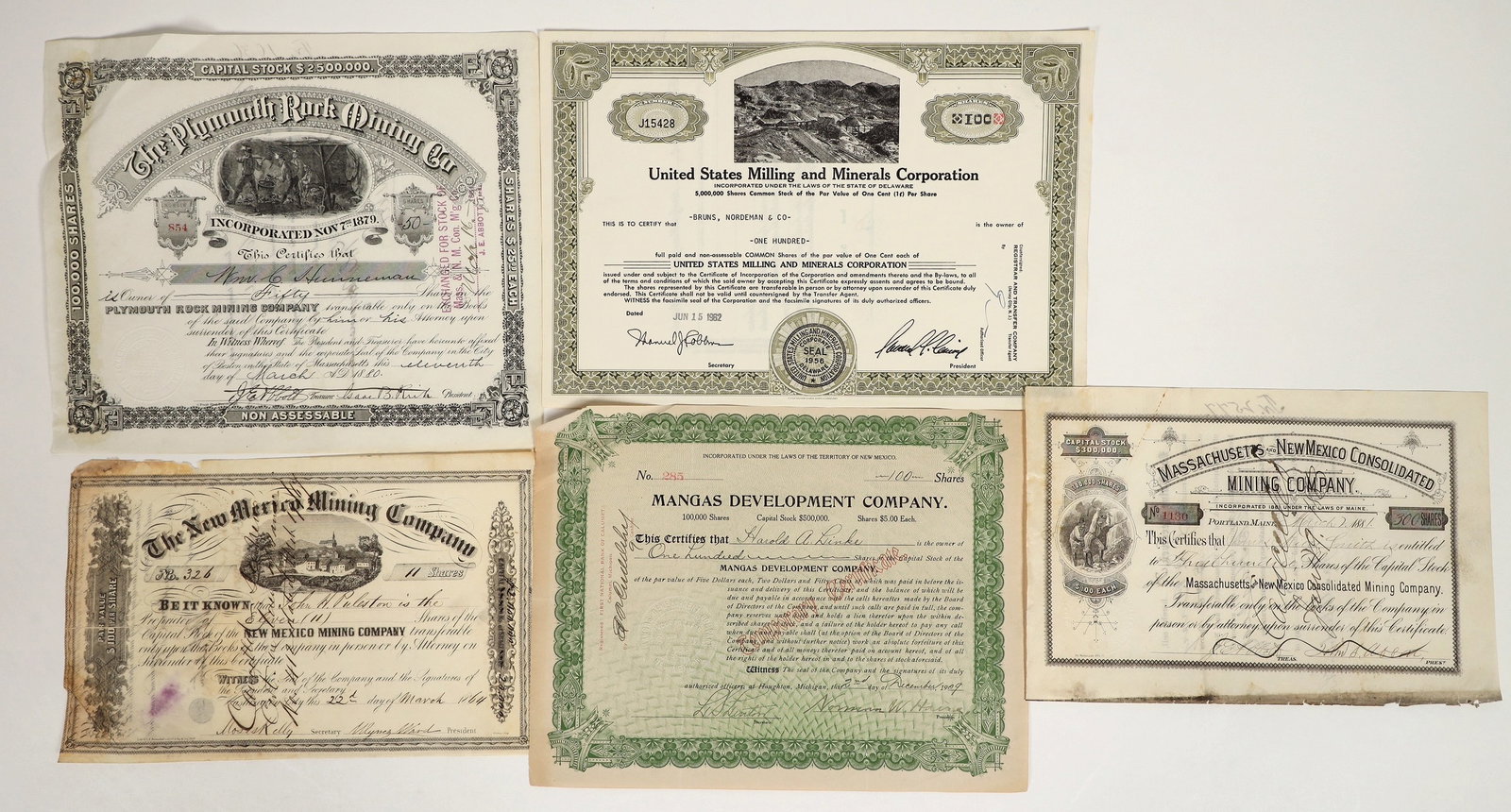 New Mexico Mining Stock Group [200180] (1 of 1)