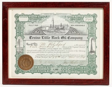 Tenino Little Rock Oil Company Stock 1914 [198639]