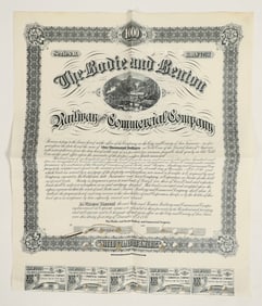 Bodie & Benton Railway & Commercial Company Bond [199758]