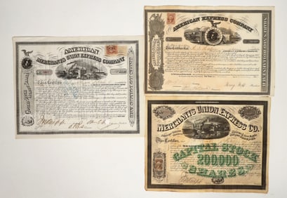 American Express Company Family Stock Trio incl. Wells & Fargo Signatures [197911]