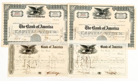 Bank of America Stock Certificates [199930]