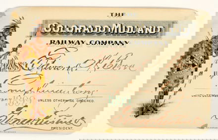 Colorado Midland Railway Company Annual Pass [199049]